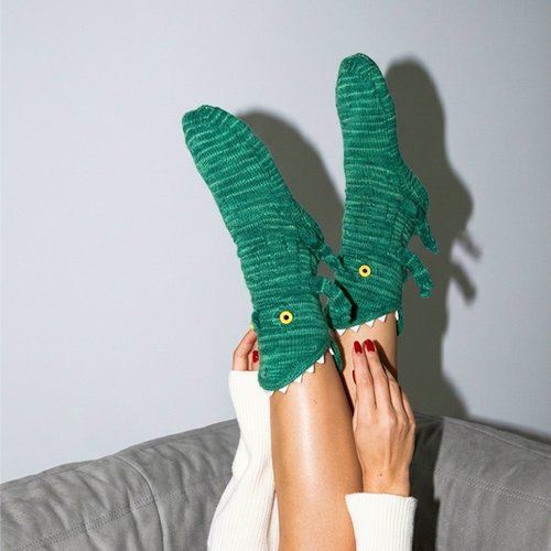 Krokodil Cuddle Socks