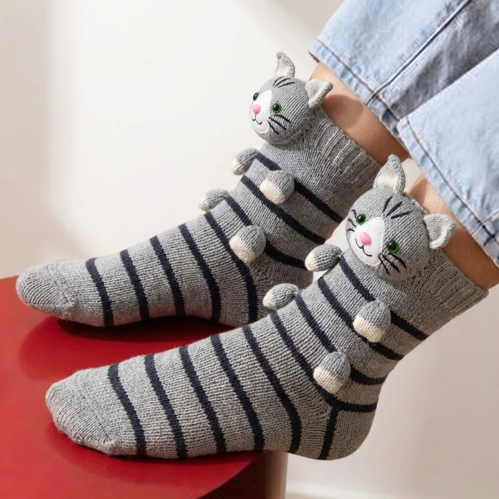 Katze Cuddle Socks